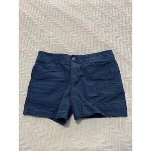 Eddie Bauer navy chino shorts size 8